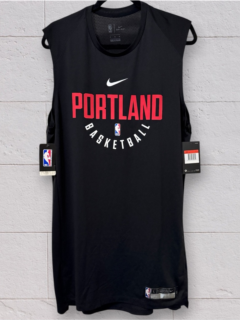 NWT Nike Portland Trailblazers Basketball NBA Practice Jersey Size Large Tall